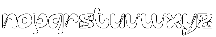 Whisper Heart-Hollow Font LOWERCASE