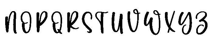 Whisper Hearty Font UPPERCASE