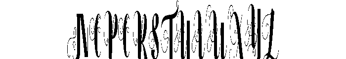 WhisperBloom Font UPPERCASE