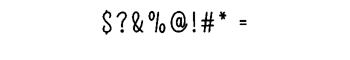 Whispering Font OTHER CHARS