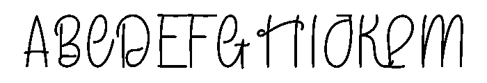 Whispering Font UPPERCASE