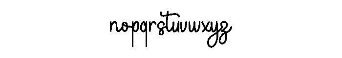 Whispering Font LOWERCASE