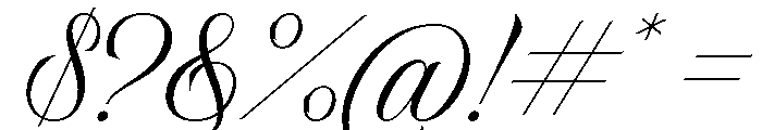 Whispers Regular Font OTHER CHARS