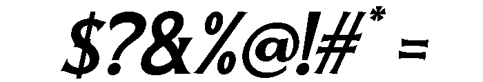 White Ascents Italic Font OTHER CHARS