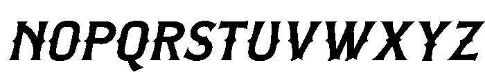 White Ascents Italic Font LOWERCASE