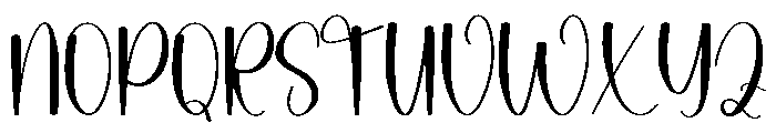 White Beautiful Font UPPERCASE