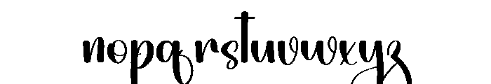 White Beautiful Font LOWERCASE
