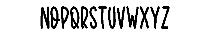 White Bunny Regular Font UPPERCASE