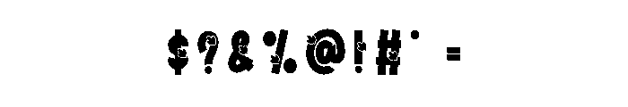 White Clover Font OTHER CHARS