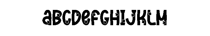 White Clover Font UPPERCASE