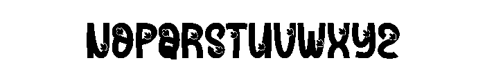 White Clover Font UPPERCASE