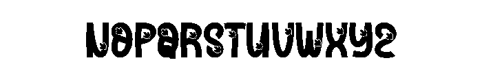 White Clover Font LOWERCASE