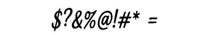 White Lily Condensed Slanted Font OTHER CHARS