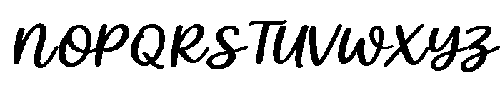 White Lily Expanded Slanted Font UPPERCASE