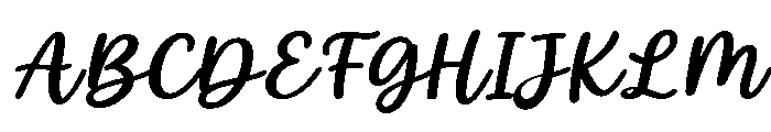 White Lily SemiCond Slant Font UPPERCASE