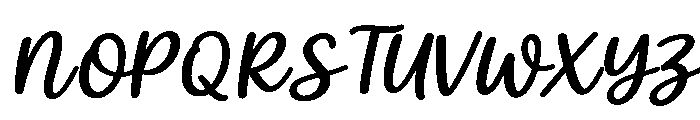 White Lily SemiCond Slant Font UPPERCASE