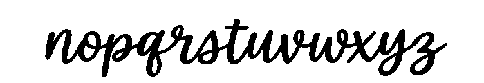 White Lily SemiCond Slant Font LOWERCASE