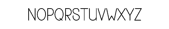 White Line Font UPPERCASE