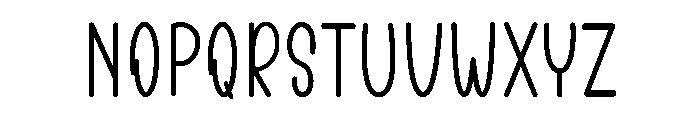 White Snack Font LOWERCASE