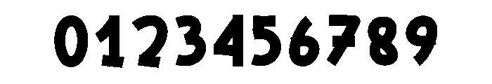 White Varsity Font OTHER CHARS