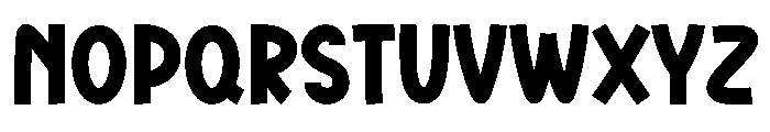 White Varsity Font LOWERCASE