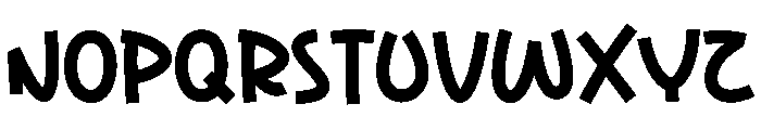 White Zone Font LOWERCASE