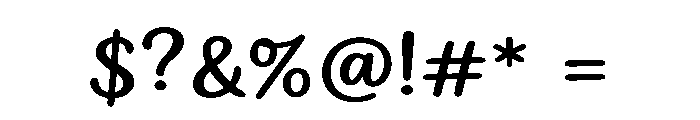 WhiteLily-Expanded Font OTHER CHARS