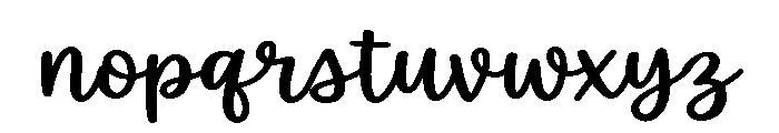 WhiteLily-Expanded Font LOWERCASE