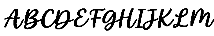 WhiteLily-SemiCondSlant Font UPPERCASE