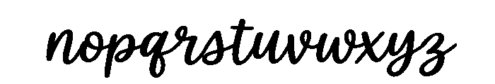 WhiteLily-SemiCondSlant Font LOWERCASE