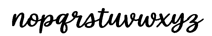 WhiteLily-SemiExpandedSlanted Font LOWERCASE