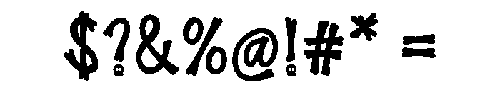 Whitebone Monster Font OTHER CHARS