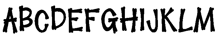 Whitebone Monster Font UPPERCASE