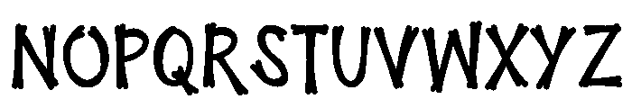 Whitebone Monster Font UPPERCASE