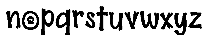 Whitebone Monster Font LOWERCASE