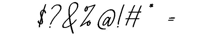 Whiteline Font OTHER CHARS