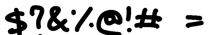 Whiteveloria Font OTHER CHARS