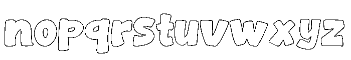 WhoopsSansOutline-Regular Font LOWERCASE