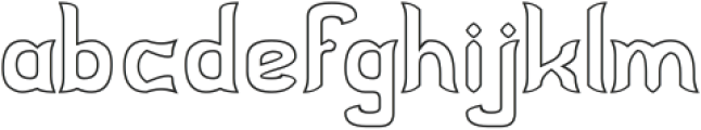 WHITE ANGLE-Hollow otf (400) Font LOWERCASE