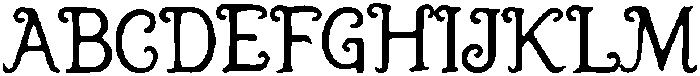Whimsera Regular otf (400) Font UPPERCASE