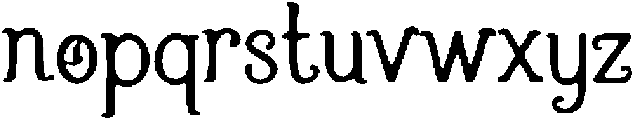 Whimsera Regular otf (400) Font LOWERCASE
