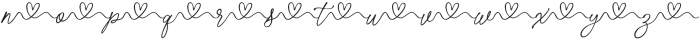Whimsical Love Story - Heart otf (400) Font LOWERCASE