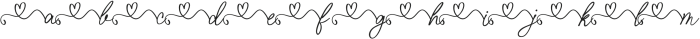Whimsical Love Story - Tail Heart otf (400) Font UPPERCASE