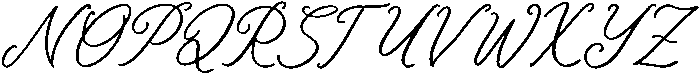Whimsy Bittersweet Italic otf (400) Font UPPERCASE