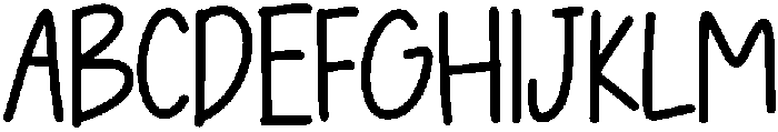 Whimsy Regular otf (400) Font UPPERCASE