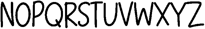 Whimsy Regular otf (400) Font UPPERCASE