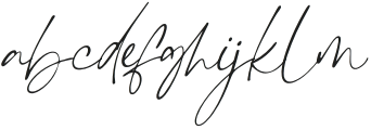 Whimsy Write Italic otf (400) Font LOWERCASE