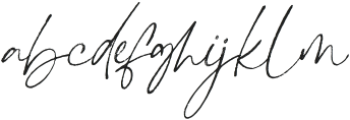 Whimsy Write Rough Italic otf (400) Font LOWERCASE