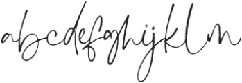 Whimsy Write Rough otf (400) Font LOWERCASE