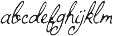 WhimsyFeast-Slanted otf (400) Font LOWERCASE